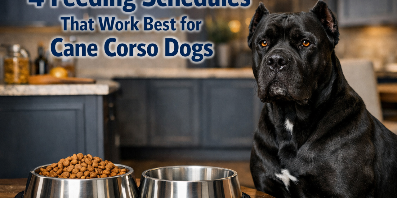 4 Feeding Schedules That Work Best for Cane Corso Dogs
