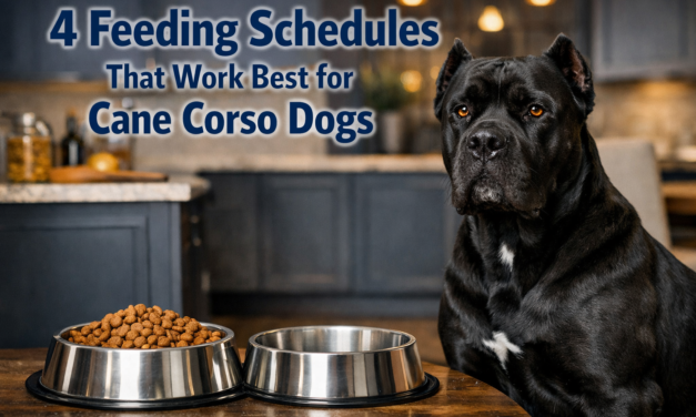 4 Feeding Schedules That Work Best for Cane Corso Dogs