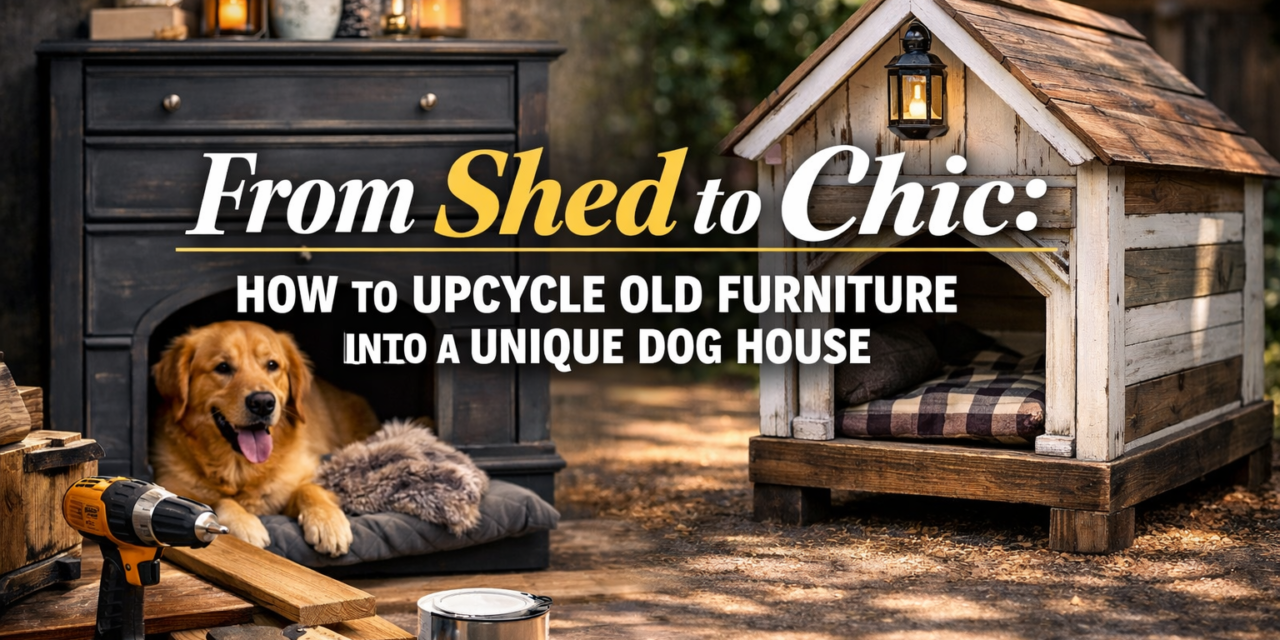 From Shed to Chic: How to Upcycle Old Furniture into a Unique Dog House