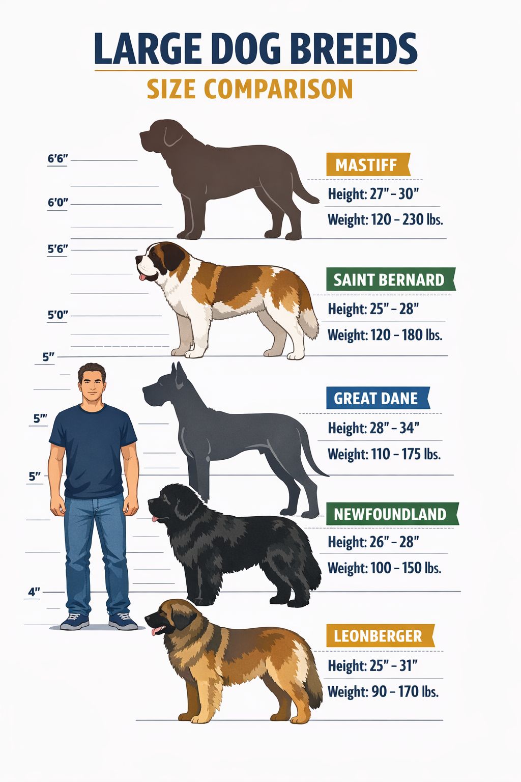 Portrait/Pinterest format () showing a detailed comparison infographic-style image featuring a side-by-side size chart of 5