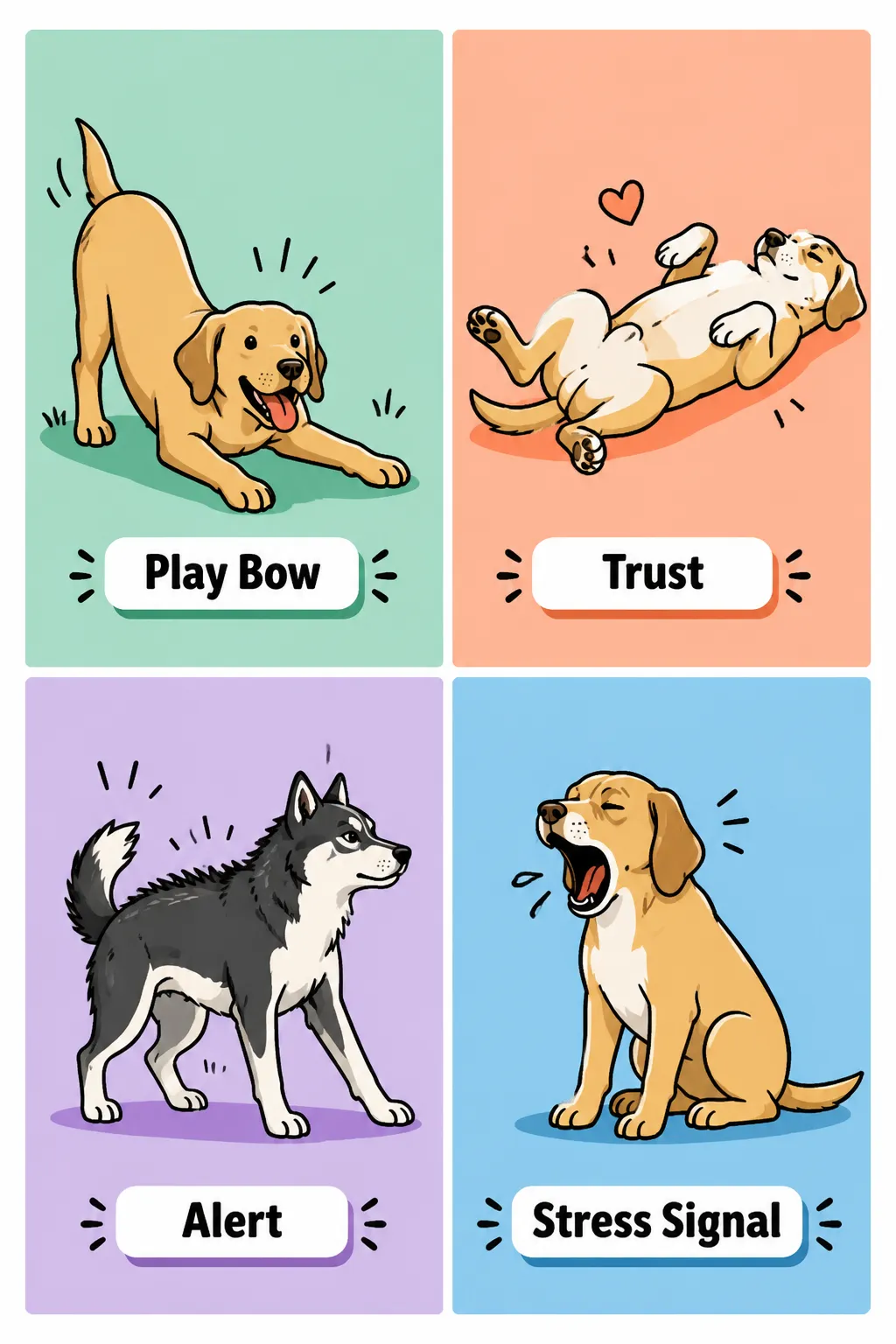 How to Read Your Dog's Body Language With Different Breeds