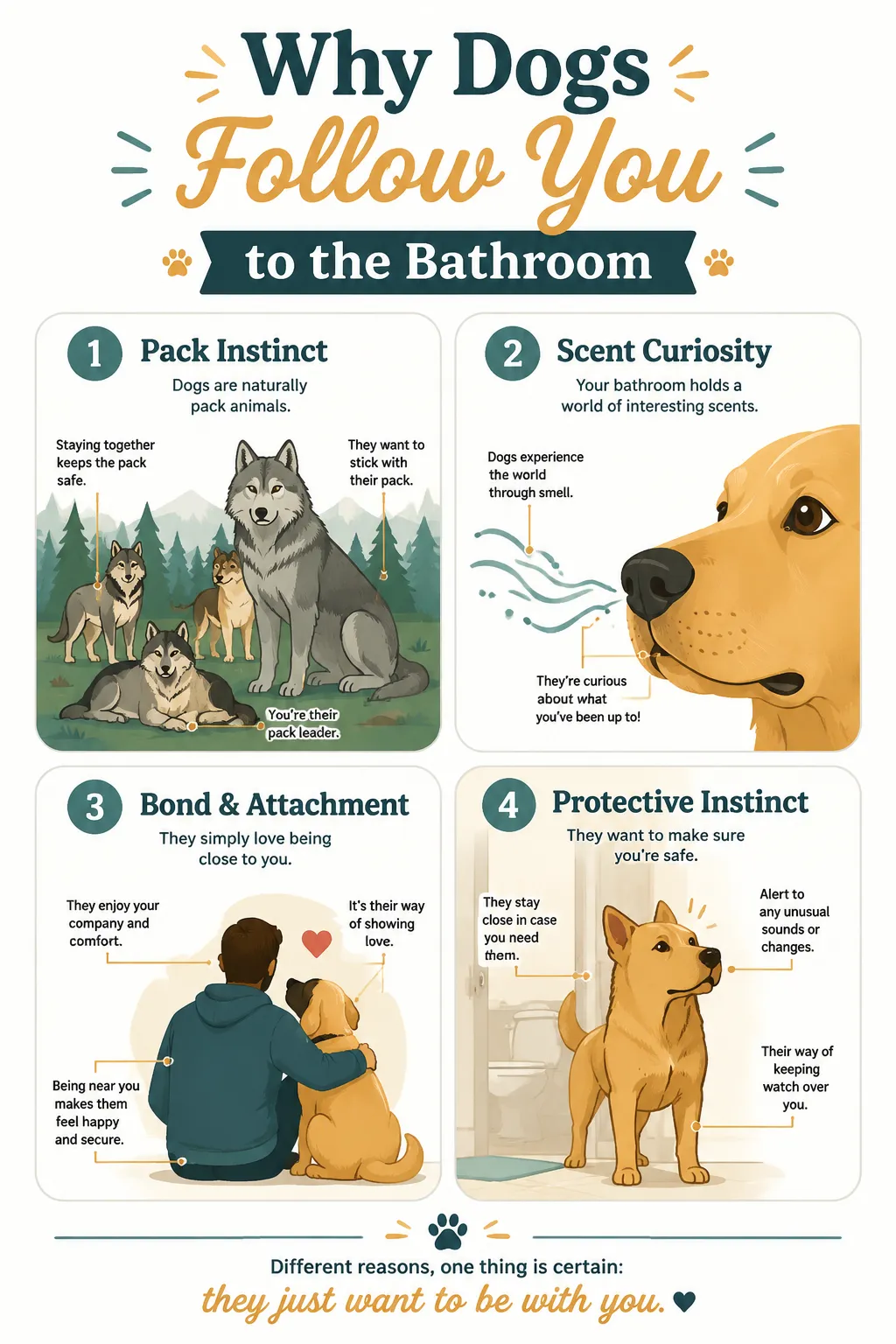 The Real Reason Behind "Why Does My Dog Stare at Me While I Poop? The Truth About Bathroom Supervisors"