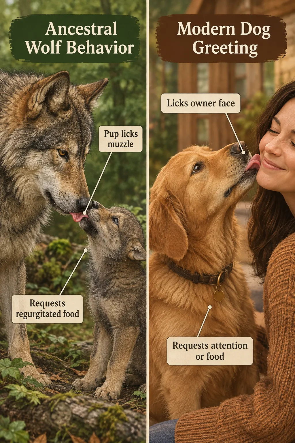 The Real Reason Your Dog Licks You (It's Not Just Love) Traces Back to Wolves