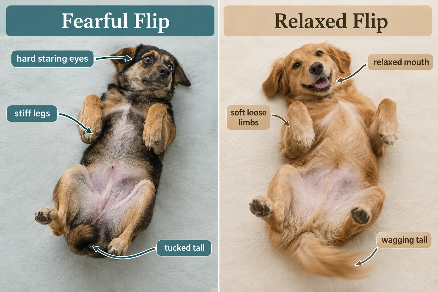 1. The Belly-Up Flop Isn't Always a Belly Rub Request