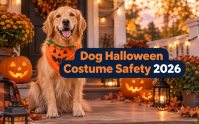 Dog Halloween Costume Safety 2026: Fit, Candy, Decorations, Stress Signals, and Escape Prevention