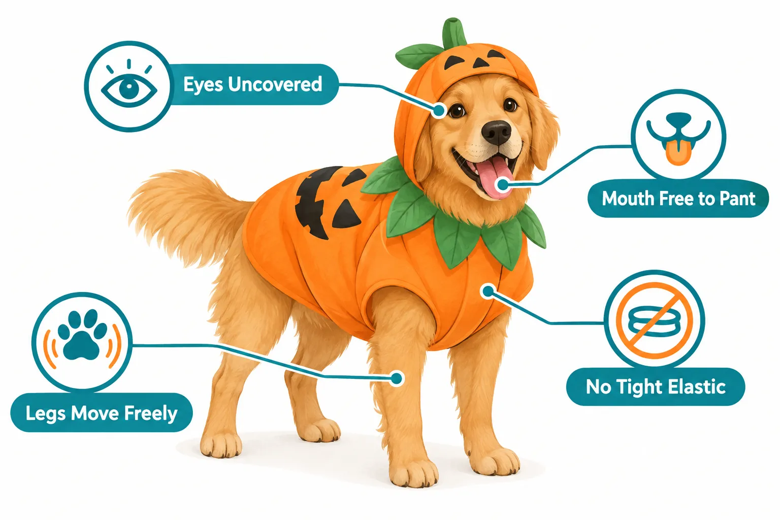 Dog Halloween Costume Safety 2026: Fit, Candy, Decorations, Stress Signals, and Escape Prevention Starts With Fit