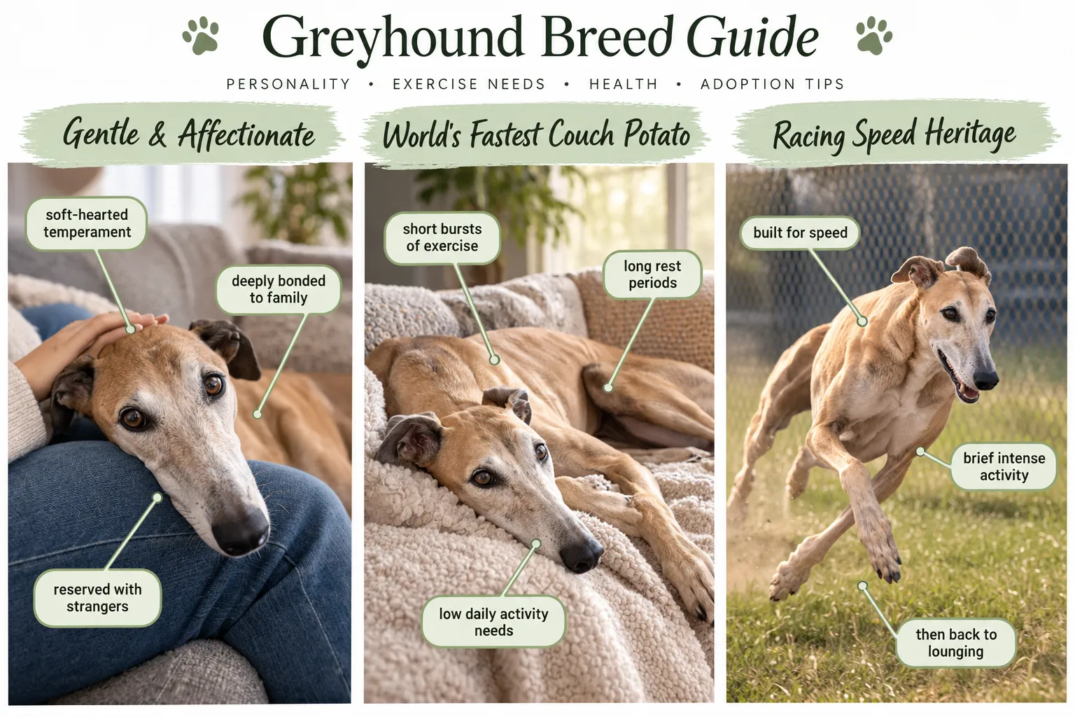 Greyhound Breed Guide: Personality Traits That Define the Breed