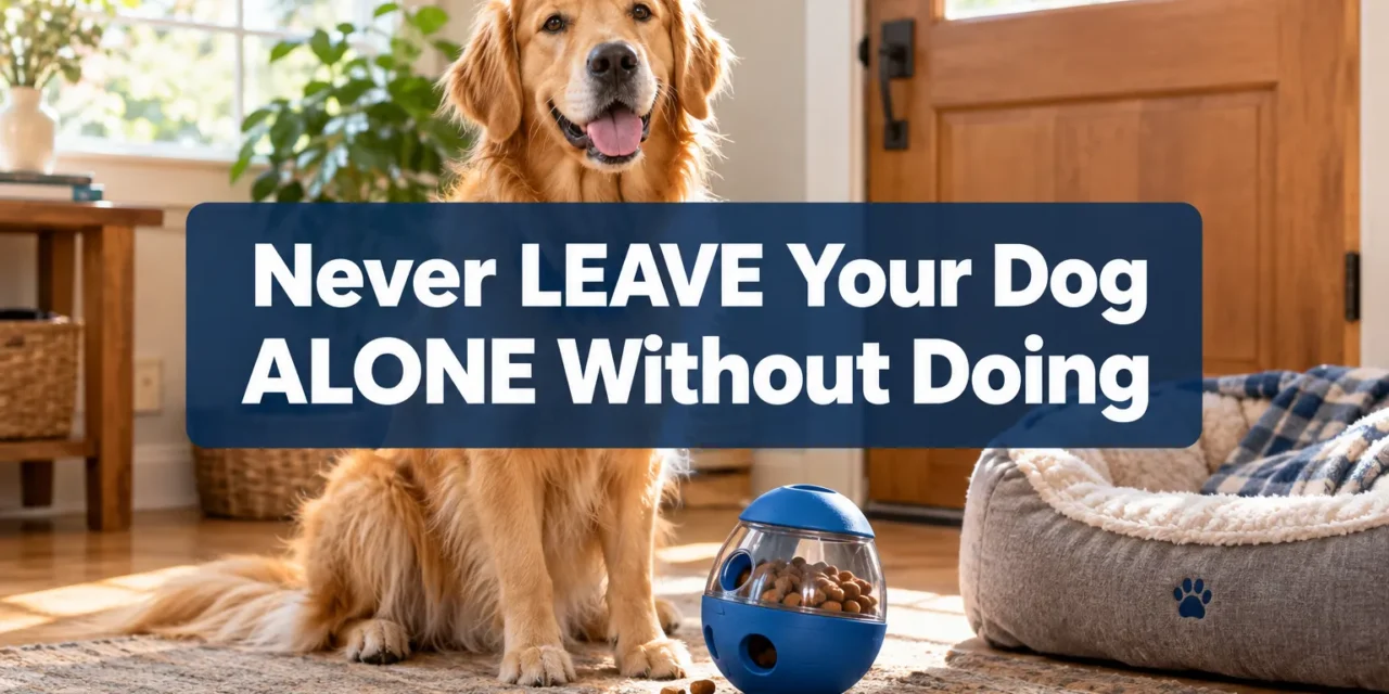 Never LEAVE Your Dog ALONE Without Doing THIS
