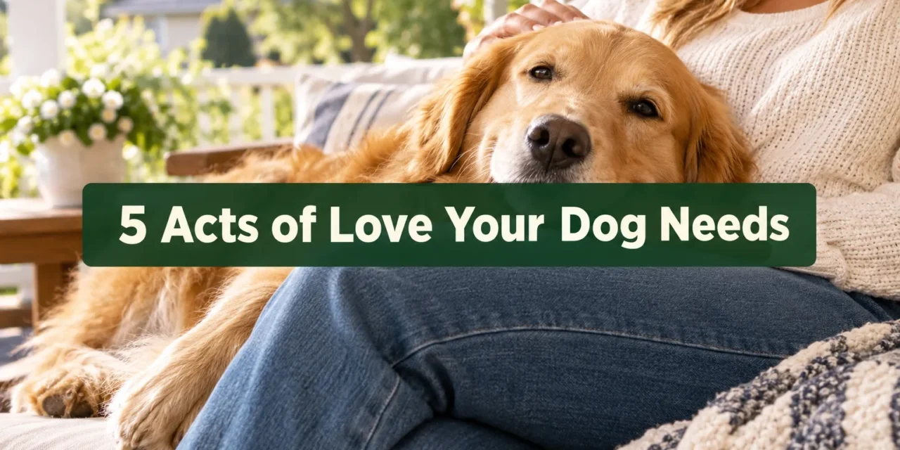 5 Acts of Love Your Dog Needs From You for Life